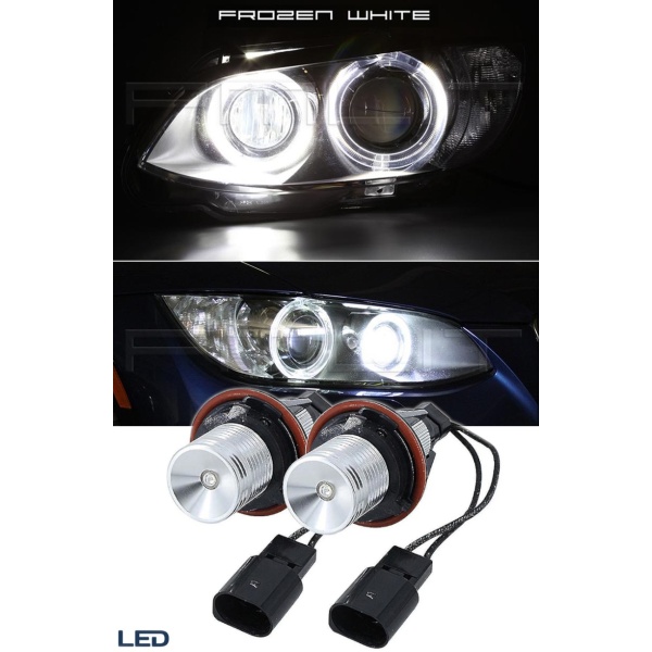 Set 2 Becuri Led Marker Angel Eyes Bmw E39 E60 E61 E39 E63 E64 E65 E66 E83 X5, Alb KRU163